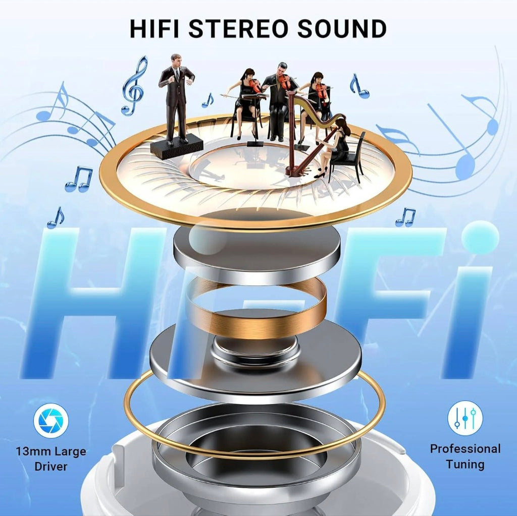 LED Display Bluetooth Earphones