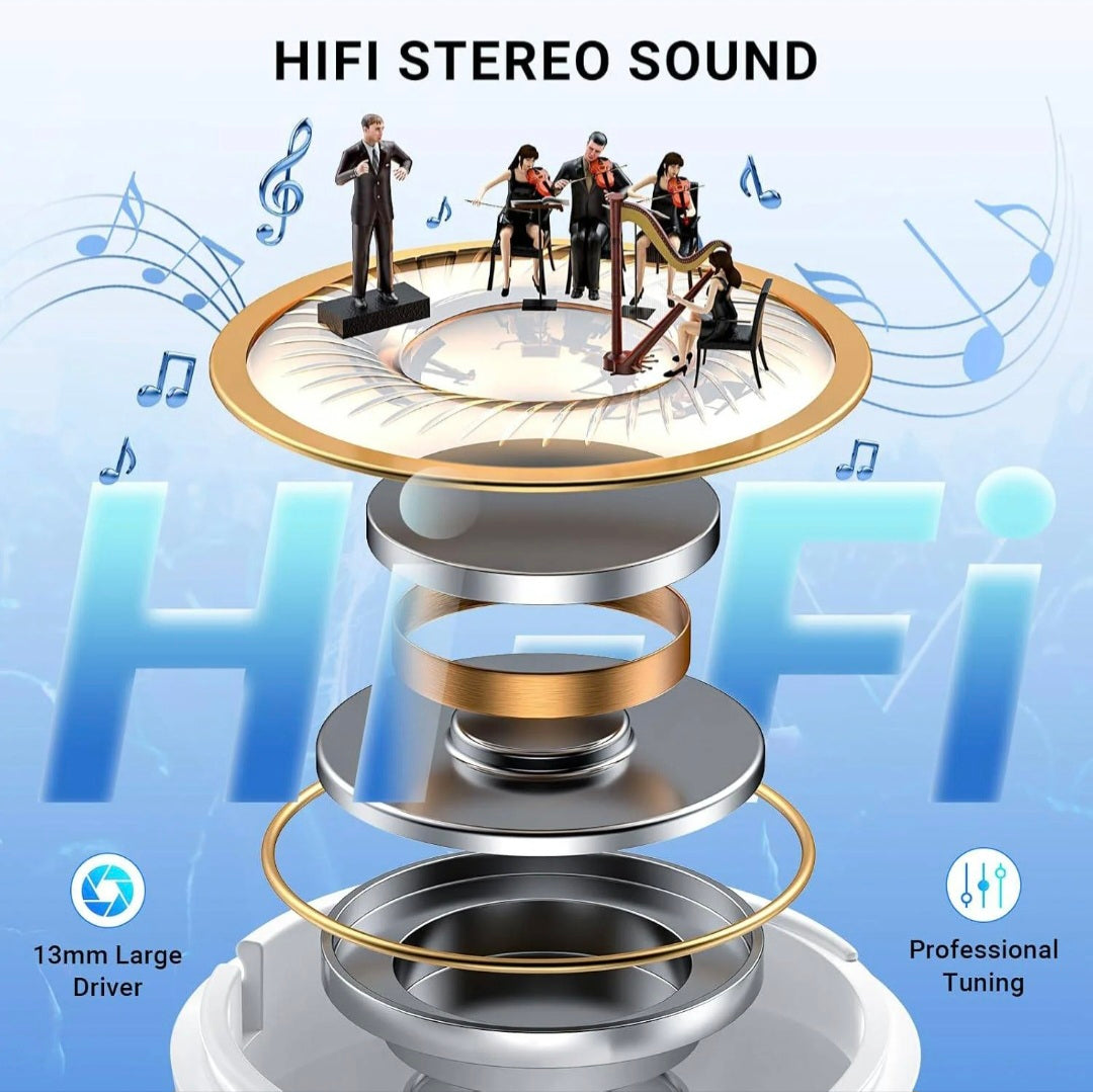 LED Display Bluetooth Earphones