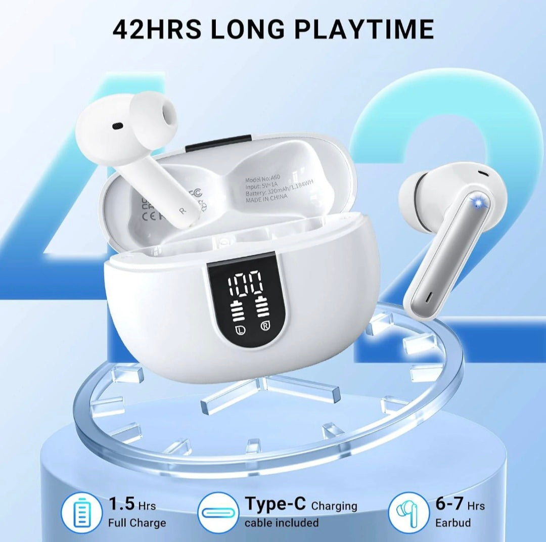 LED Display Bluetooth Earphones